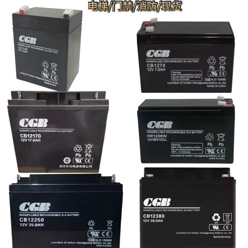 湖北长光电梯蓄电池12V5AH