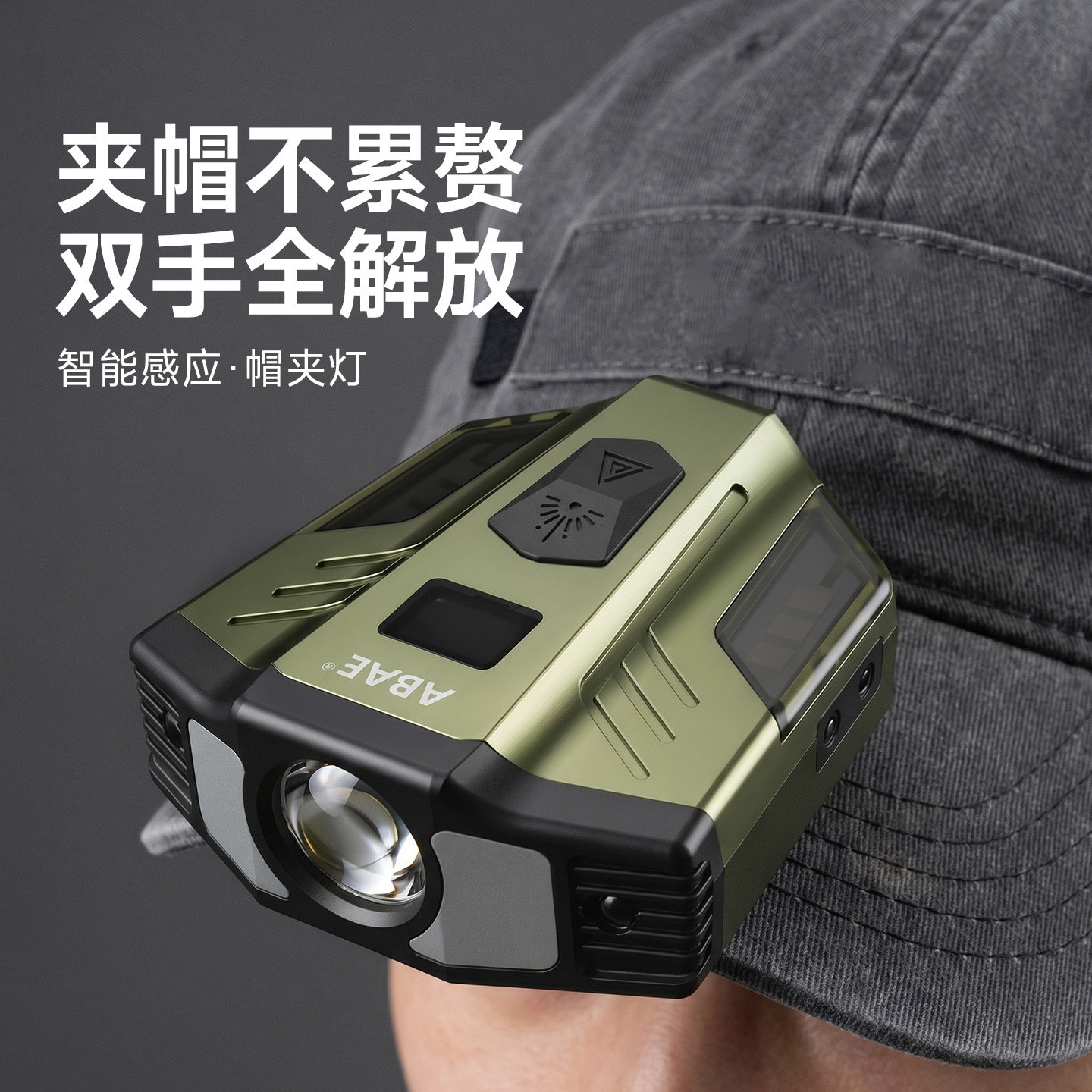 头灯头戴式LED挥手感应强光充电超亮户外便携家用夜钓爬山露营