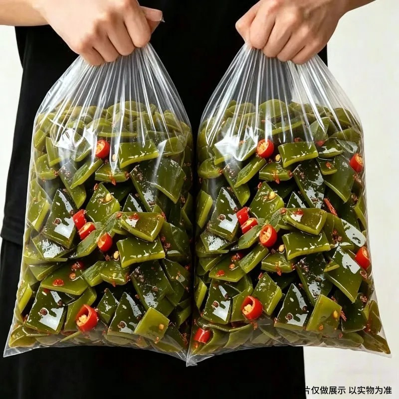 【福利价】大袋香辣海带片咸菜香辣海带厚片海带开袋即食下饭菜爽