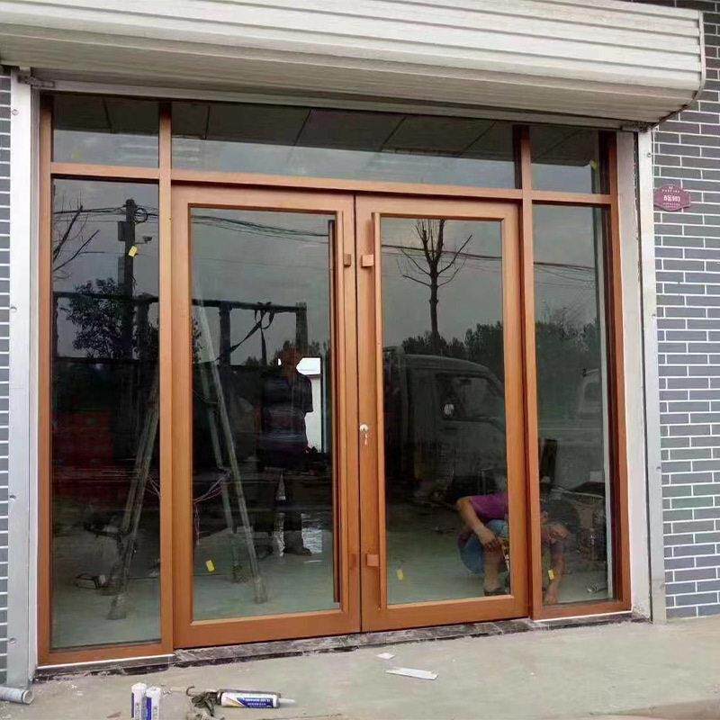 肯德基门厂家 感应门店铺商铺玻璃门服装店铝合金写字楼格子门