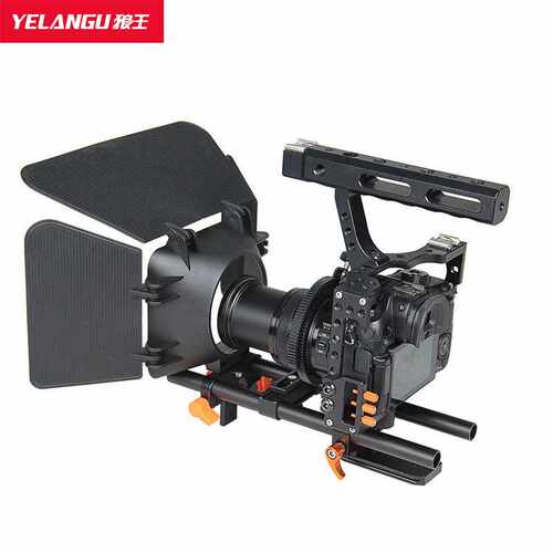 YELANGU狼王GH4A7M4套件兔笼橙色支架相机三脚架云台套装