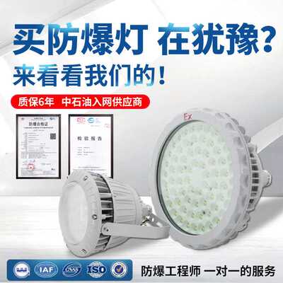 50wLED防爆灯灯照明灯 80W100W150W加油站仓库车间厂房防爆工矿灯