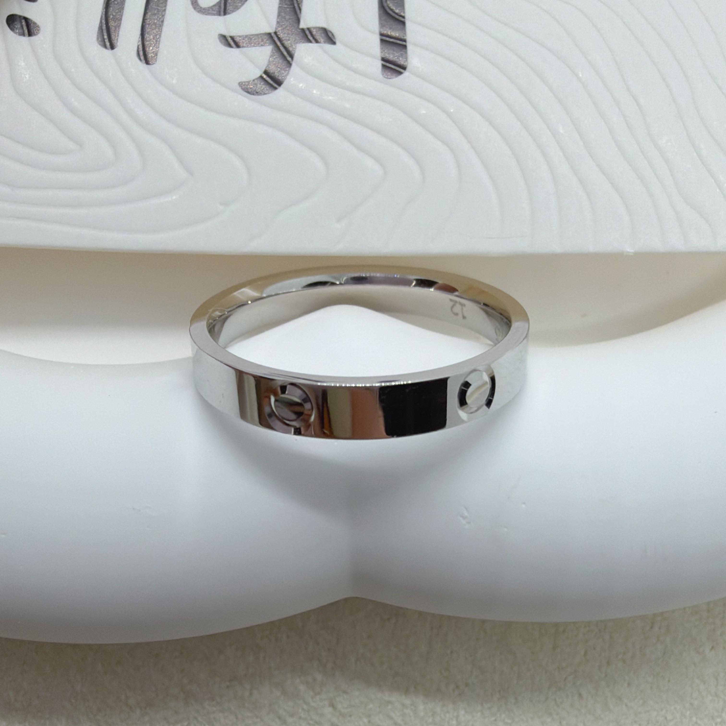 s925银情侣戒指车花戒指对戒男女士小素圈简单时尚个性ins潮对戒