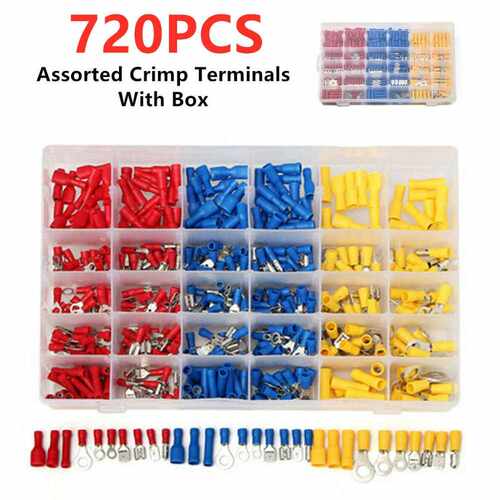 冷压接线端子组合盒装快速接线连接端子 720pcs