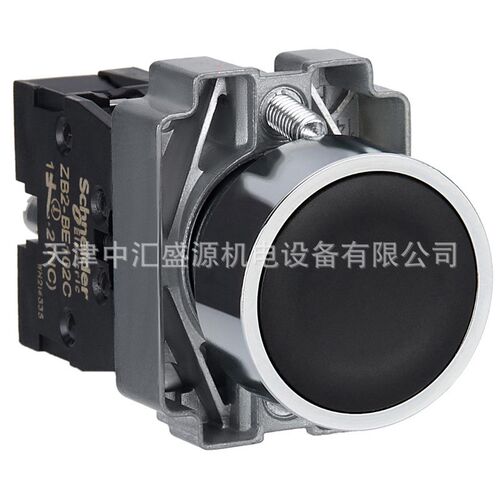 XB2按钮开关XB2BA22C平头按钮黑色1常闭ZB2BA2C+ZB2BZ102C按钮