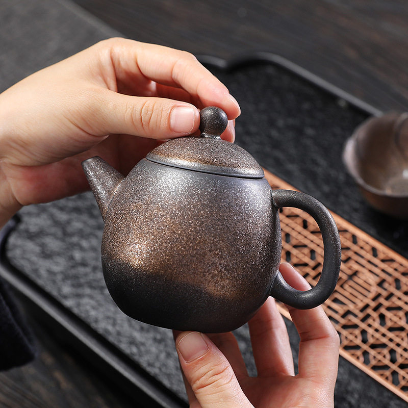 陶瓷新款龙蛋壶古早烧茶茶壶
