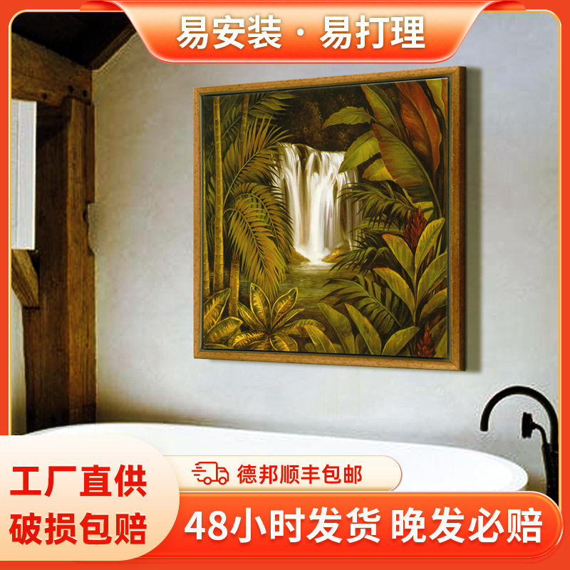 新款东南亚泰式浴室装饰画挂画