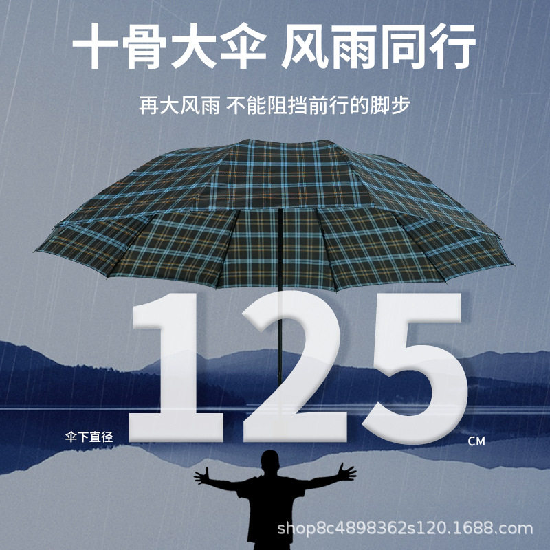 三折伞新款大号雨伞手动款伞图片