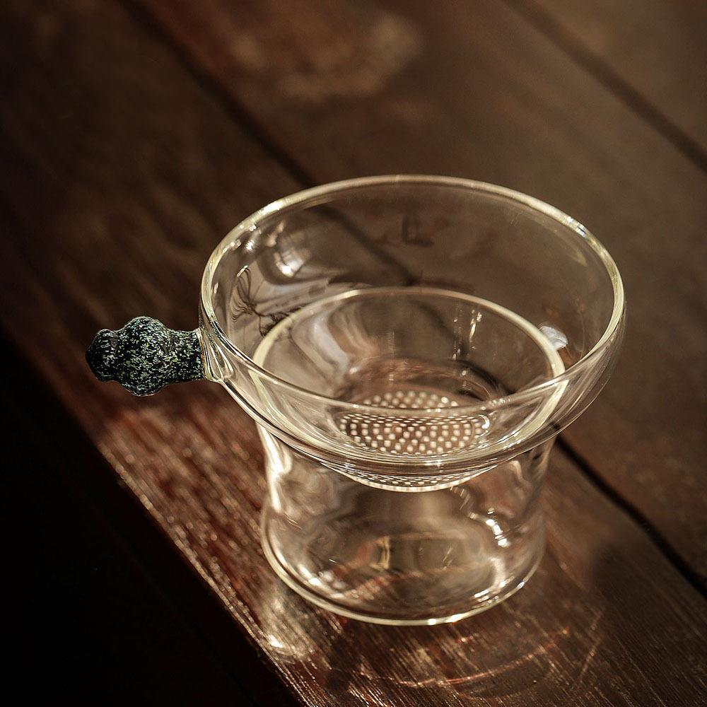 日式玻璃茶滤器奉珠滤网茶漏创意过滤茶叶滤茶器茶叶过滤网茶配件