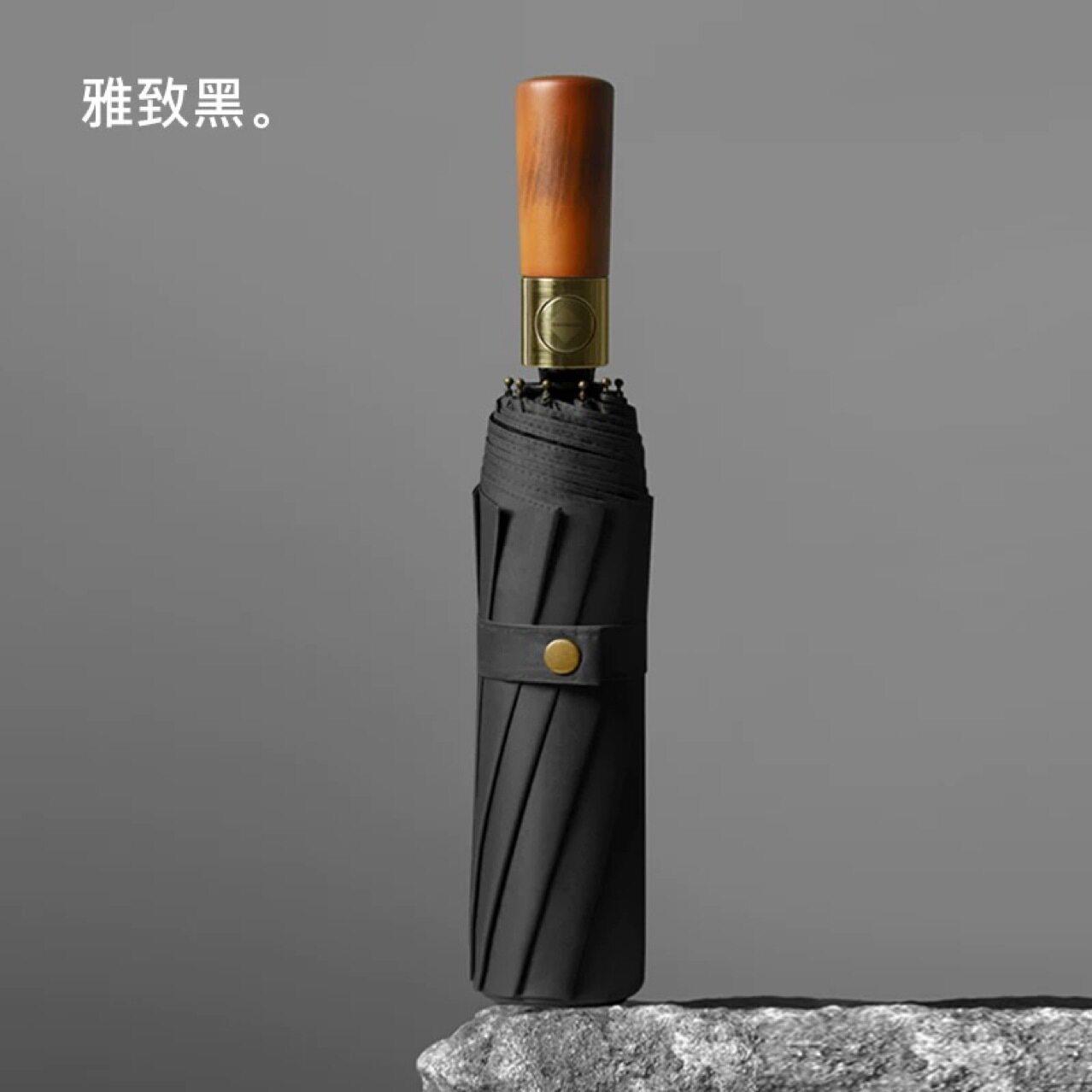 可订广告伞木柄折叠号加固加厚士雨伞商务礼品伞