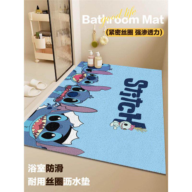 镂空丝圈卫生间浴室防滑地垫淋浴房儿童排水洗澡专用脚垫