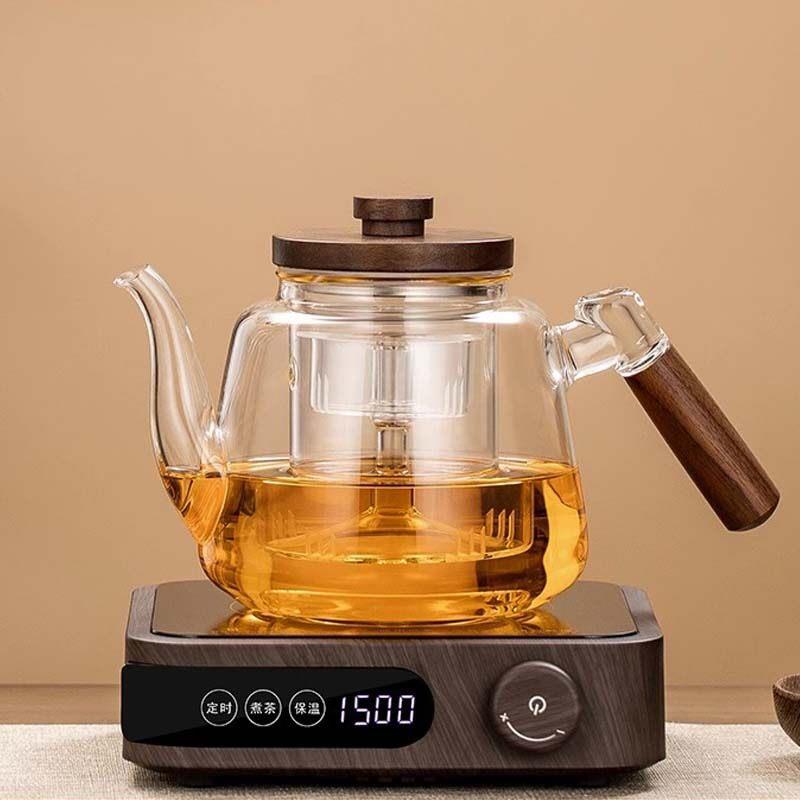 蒸汽玻璃煮茶壶套装耐温家用老白茶养生烧水壶电陶炉泡茶煮茶器