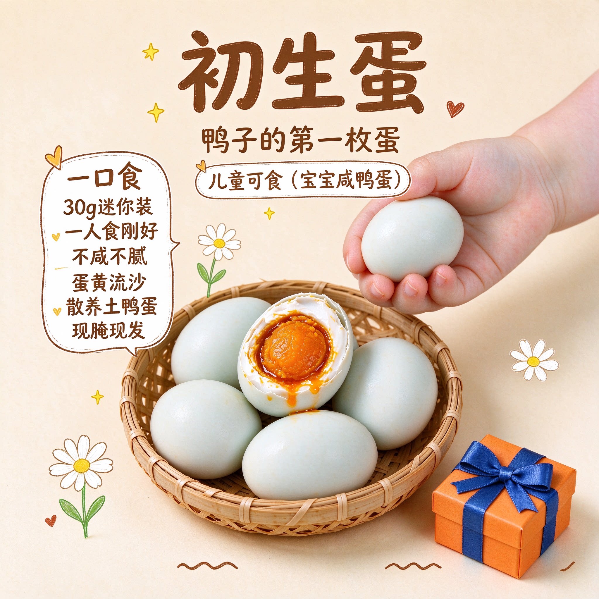 咸鸭蛋新鲜农家手工黄泥流油