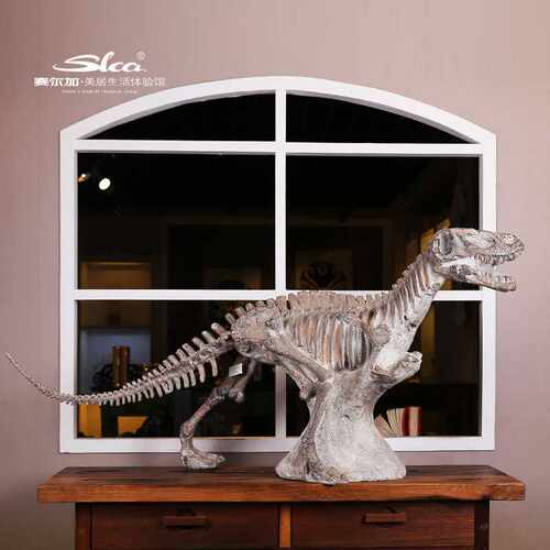 树脂仿真恐龙化石标本 博物馆爬行动物骨骼摆件古生物化石