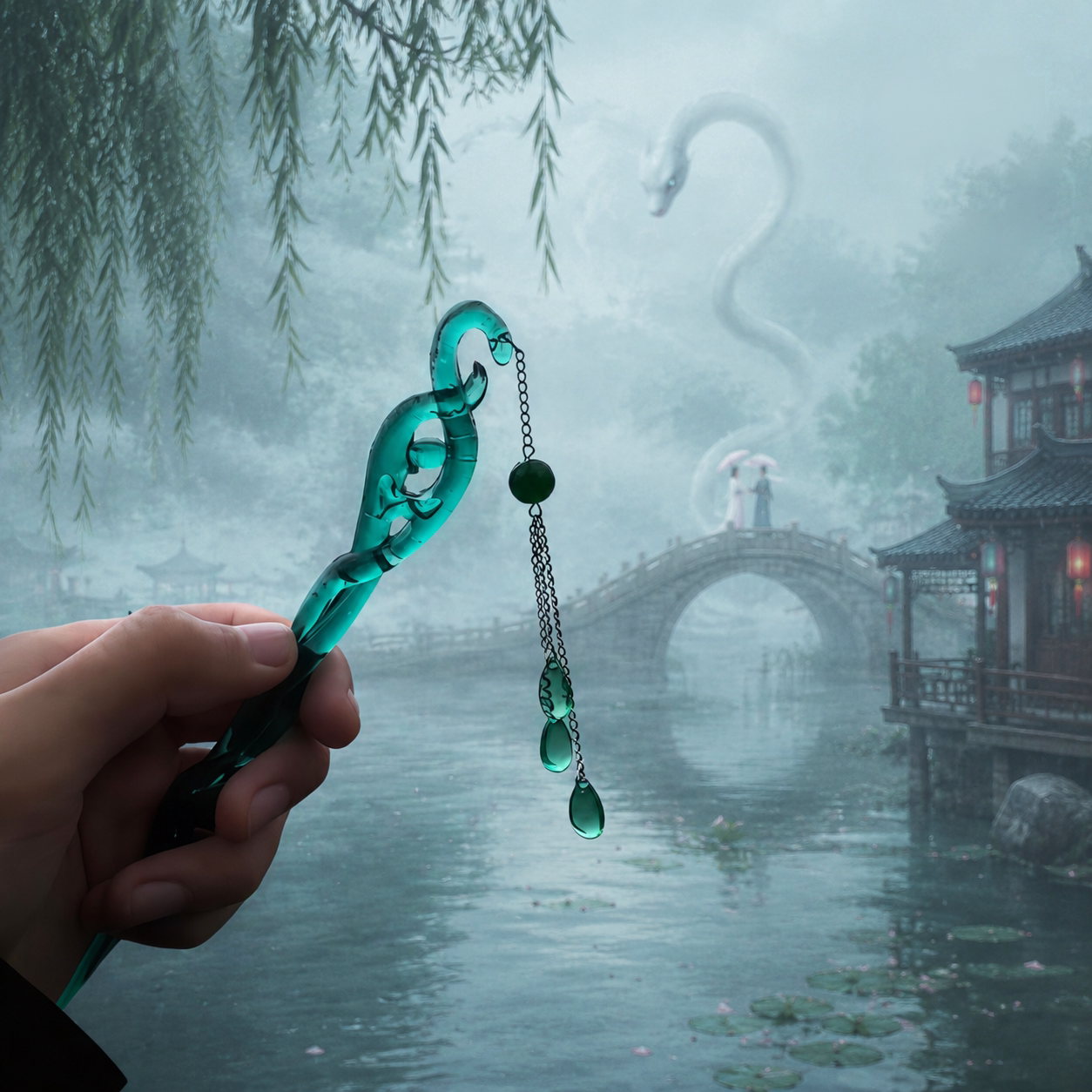 白蛇缘起同款发簪子青蛇劫起cos图片
