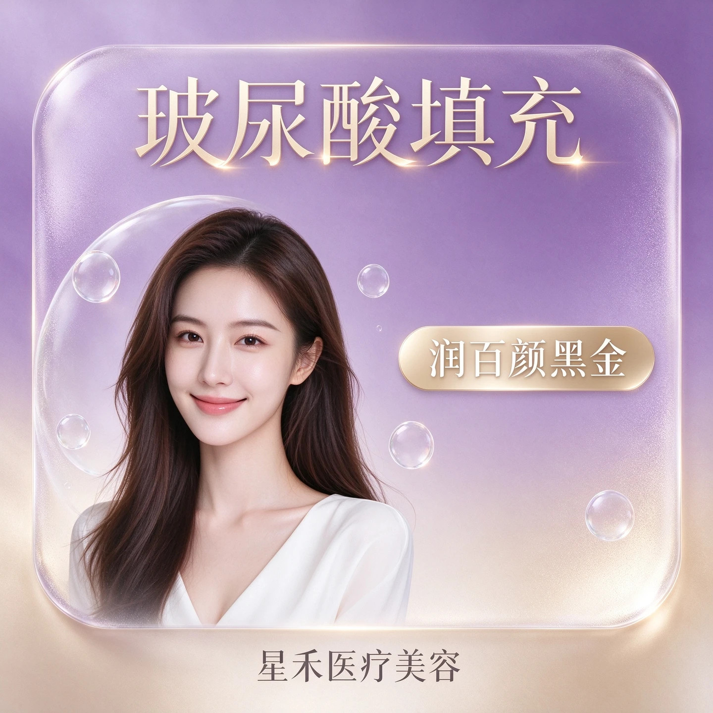 星禾医疗美容 海薇M+大分子玻尿酸3支套餐 轮廓填充塑形
