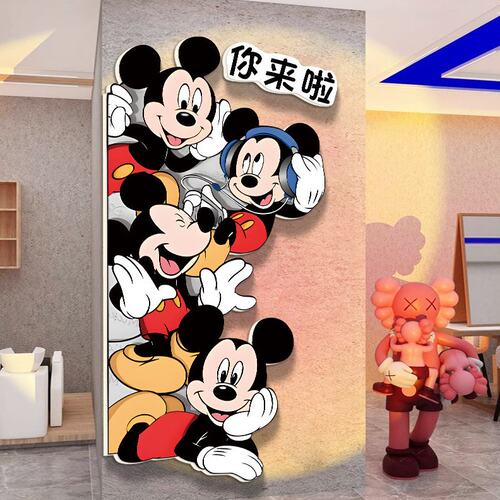 你来啦创意棋牌室装饰画背景墙布置挂画台球清酒吧馆咖啡餐厅贴纸