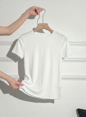 夏日修身显瘦短袖T恤女打底外穿