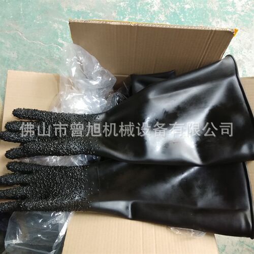 喷砂机手套 带手套 防滑模具喷砂机手套