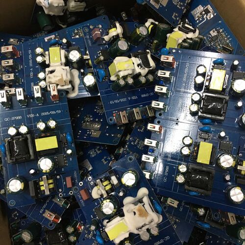 10片价4口usb充电器电路板主板模块电源板 默认坏的 diy维修制作