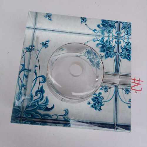 直饮机纯水机配件 净水器鹅颈大弯水龙头水晶底座青花瓷彩图