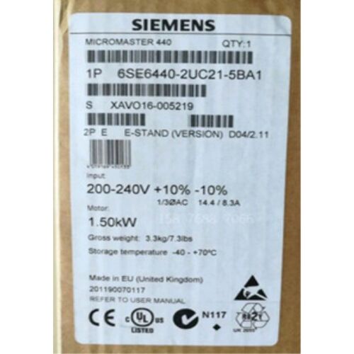 6SE6440-2UC11 12 13 15 17 21 22-2AA15AA1 7AA1 1BA1 2BA1 5BA1