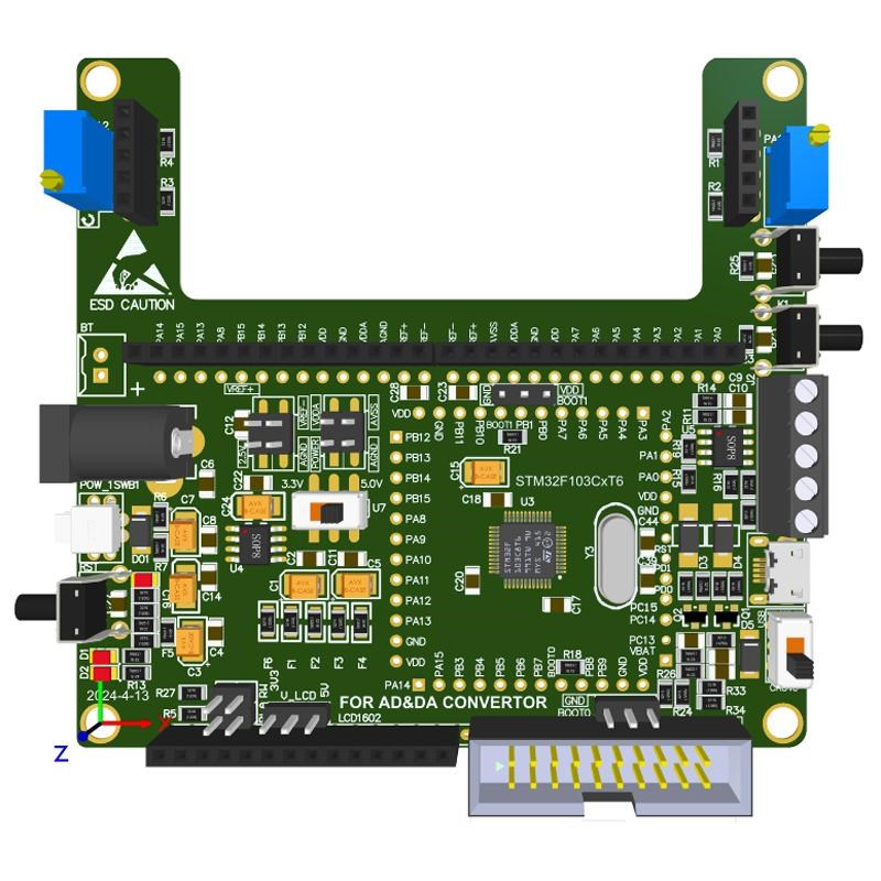 STM32 数据采集卡 24位ADC 32位 热电偶 称重 RTD PT100 应变片