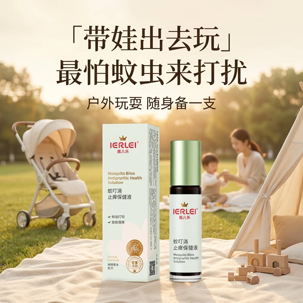 蚊叮消滚珠止痒液蚊虫叮咬止痒消肿止痒膏快速儿童专用防蚊子叮咬