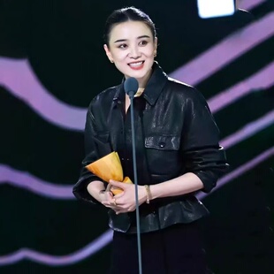 海宁2025春秋新款爆款皮衣外套女高级感小个子真皮绵羊皮宋佳同款