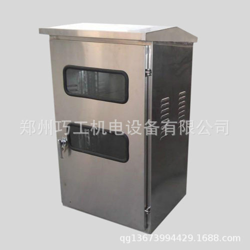 304不锈钢户外电箱 郑州钣金加工 不锈钢加工 户外不锈钢网络机柜
