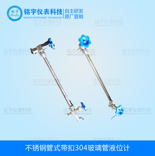 不锈钢管式带扣304玻璃管液位计石英管液位计磁翻板液位检测仪