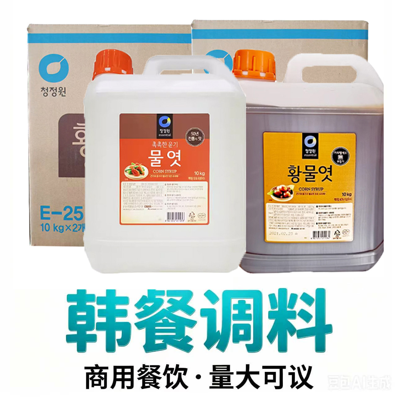 清净园韩国进口10公斤糖稀玉米麦芽糖稀商用批发韩式糖浆腌制泡菜