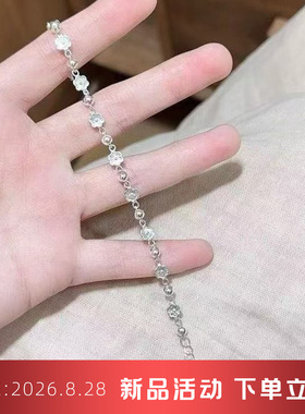 小桃灼灼简约2026手链花朵送礼物女友国风轻奢小众桃花爆款
