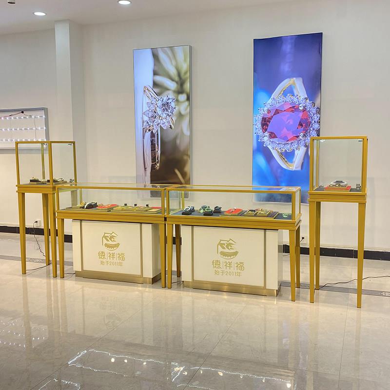 珠宝展示柜珠宝首饰柜台博手表眼镜饰品玉器玻璃展柜银饰陈列柜定
