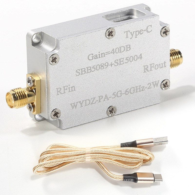 微波单向功放 SBB5089+SE5004 5.8GHz 2W 33dBm 射频功率放大器