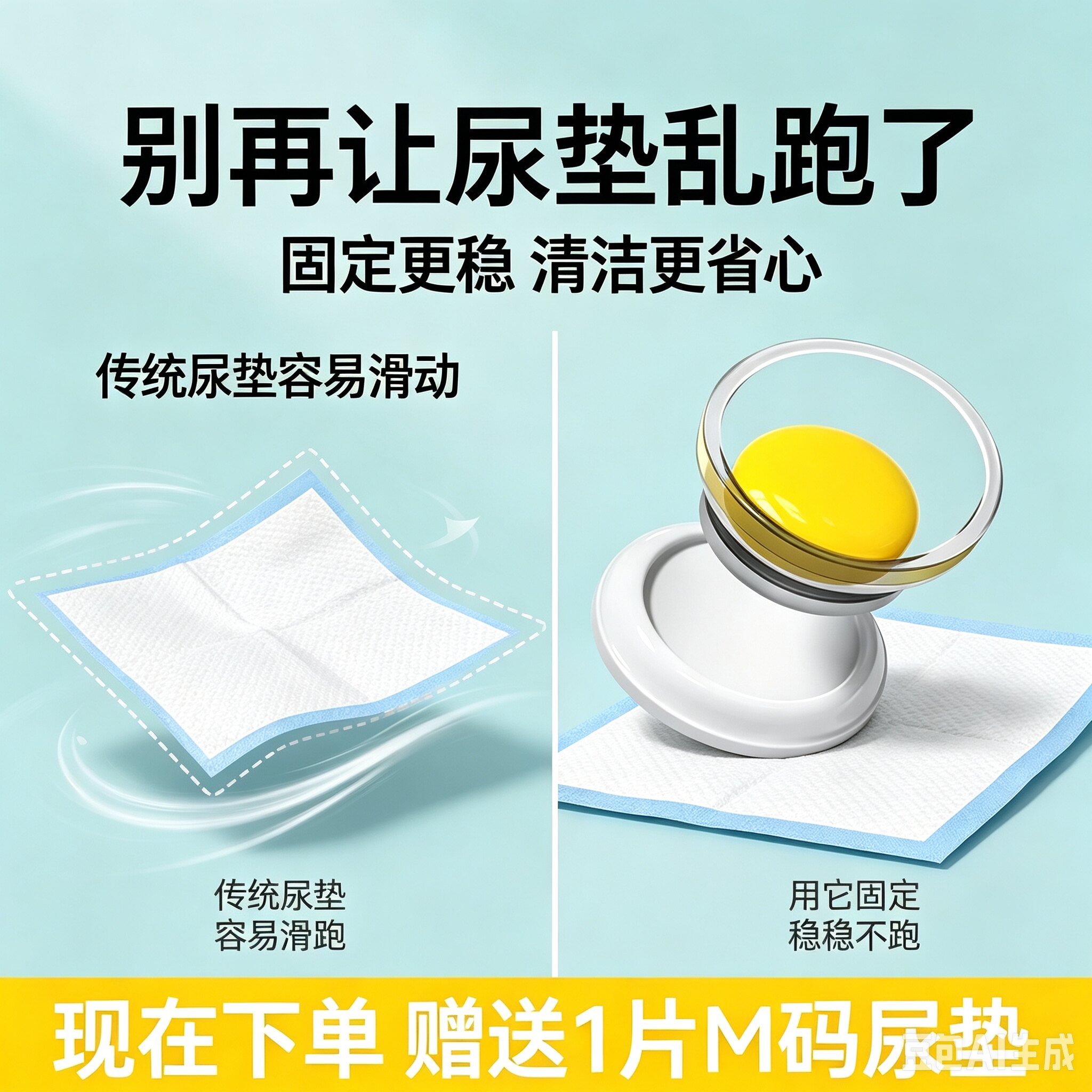 宠物磁吸尿垫固定器狗狗尿片粘贴扣家用隔尿垫防移位防滑固定神器图片