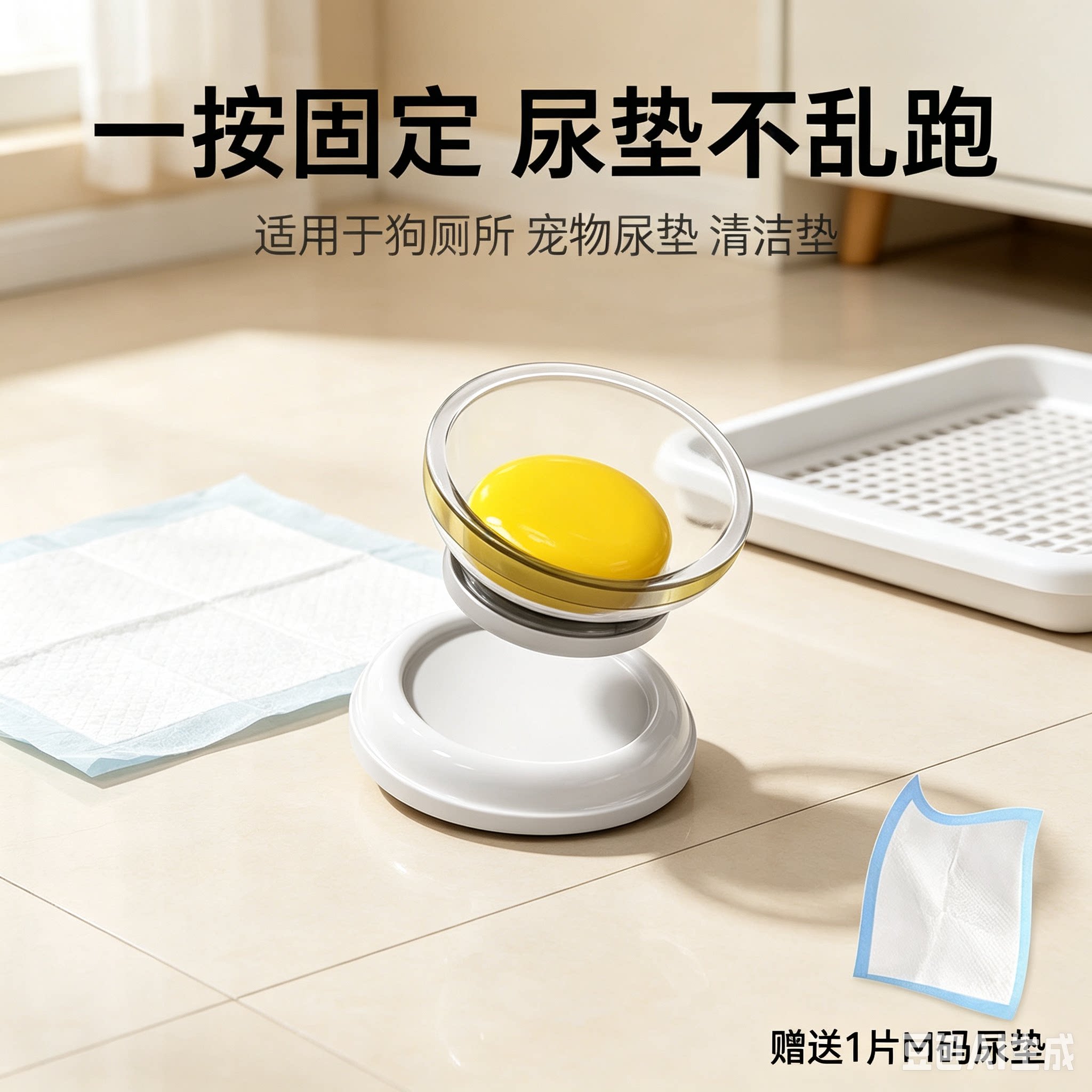 宠物磁吸尿垫固定器狗狗尿片粘贴扣家用隔尿垫防移位防滑固定神器图片
