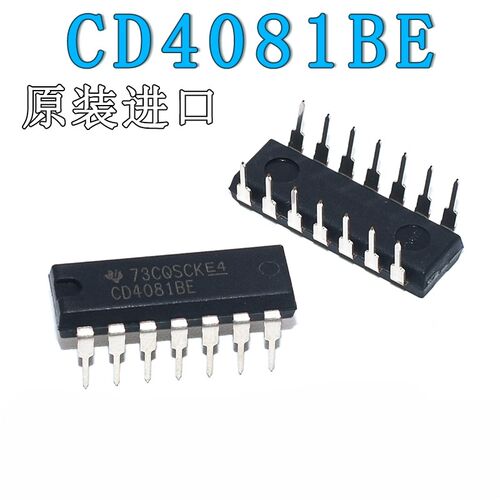 原装进口CD4081BE直插 DIP-14 芯片四2输入端与门