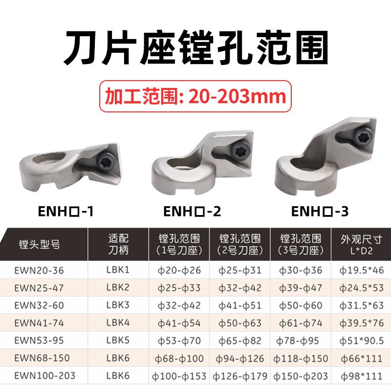 精镗刀刀片座ENH 1 2 3 4 5 6精镗头刀片座TC TP刀片图片