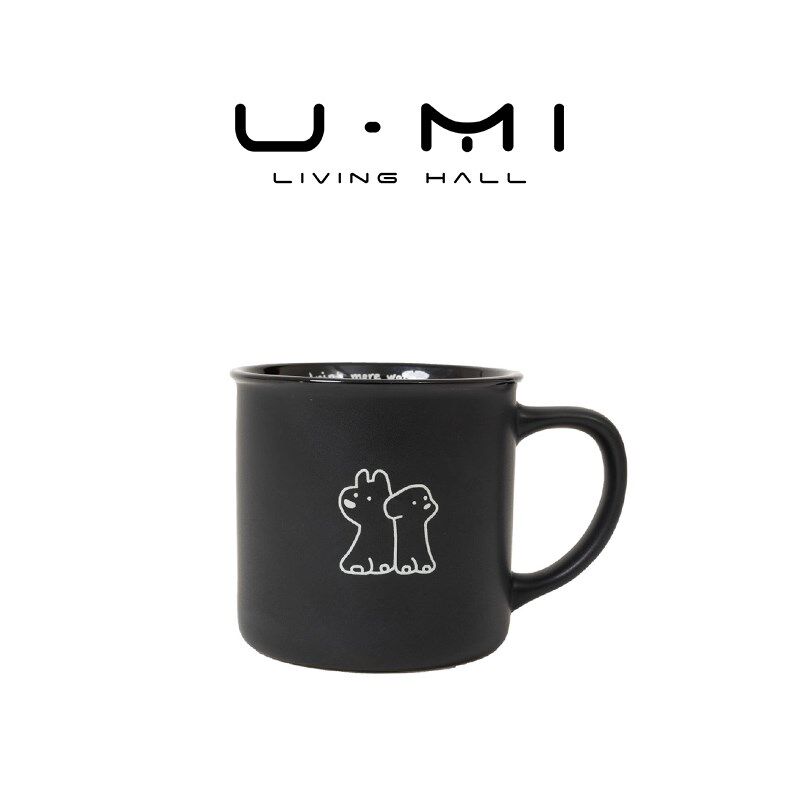 U Mi LIVING  狗狗漱口杯陶瓷家用情侣洗漱杯可爱卡通风刷牙杯