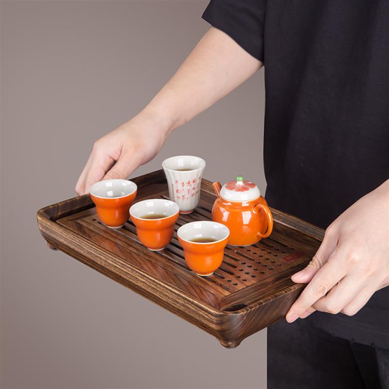 汉唐实木茶盘客厅2026新款家用茶台干泡台茶托盘储水茶具套装茶海