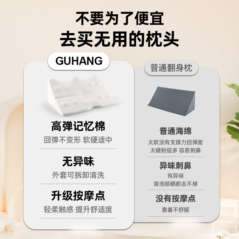 翻身垫卧牀老人瘫痪病人防褥疮护理垫久躺神器孕妇侧睡三角枕靠垫