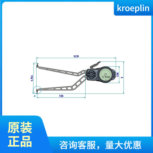 优势供应德国kroeplin指针式厚度测量卡规L470