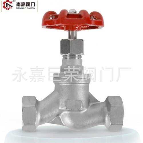 304不锈钢丝扣截止阀J11W-25P内螺纹手动管道阀耐高压