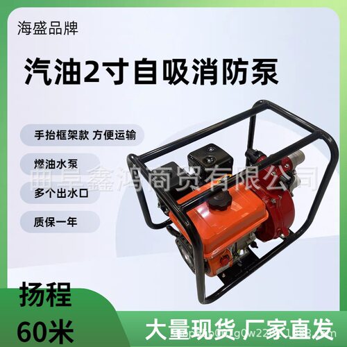 小型轻便款汽油水泵 190F汽油自吸式排污泵 防汛排涝用抽水泵