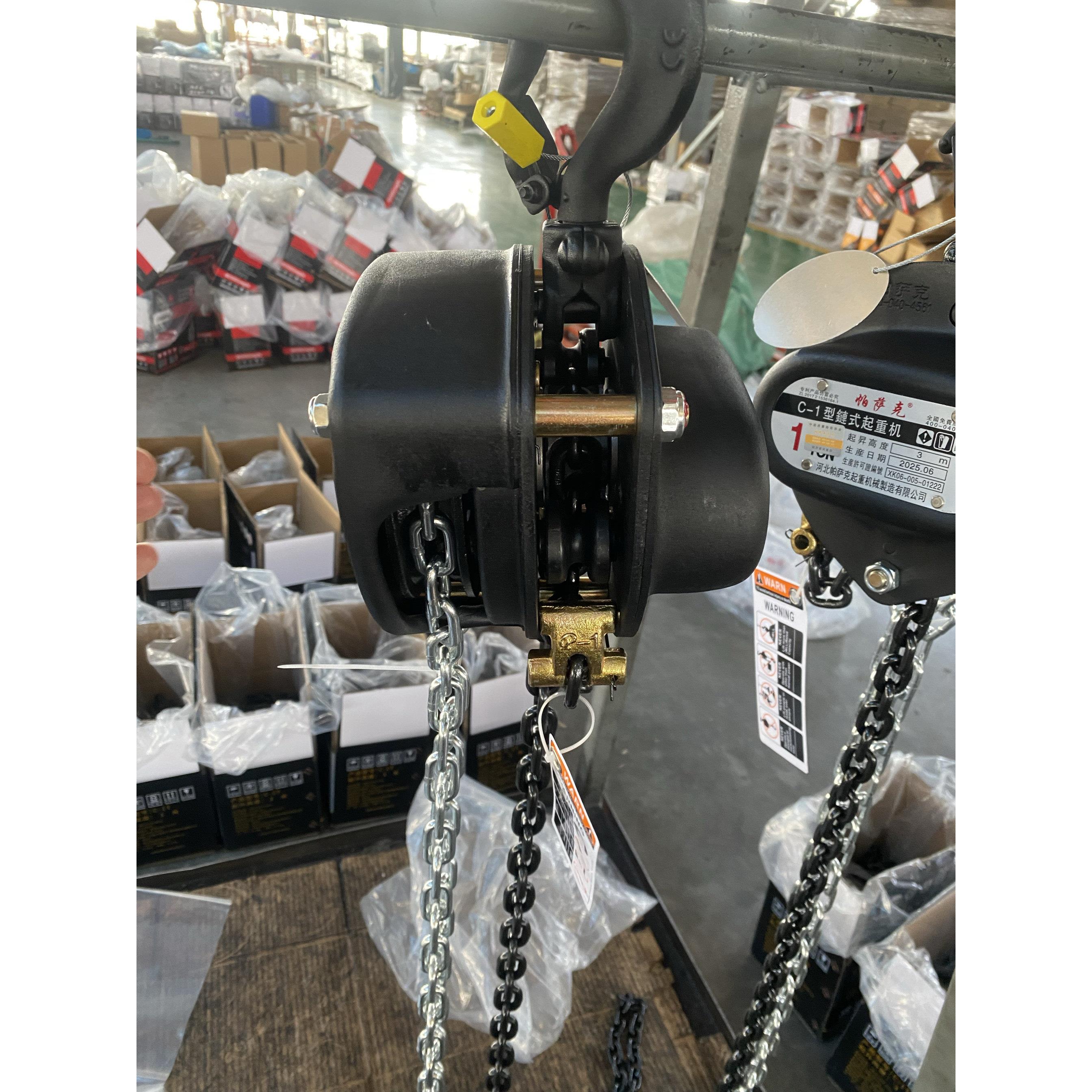 帕萨克品牌手拉吊车手拉紧线器1吨2吨3吨5吨手动倒链手摇牵引手拉