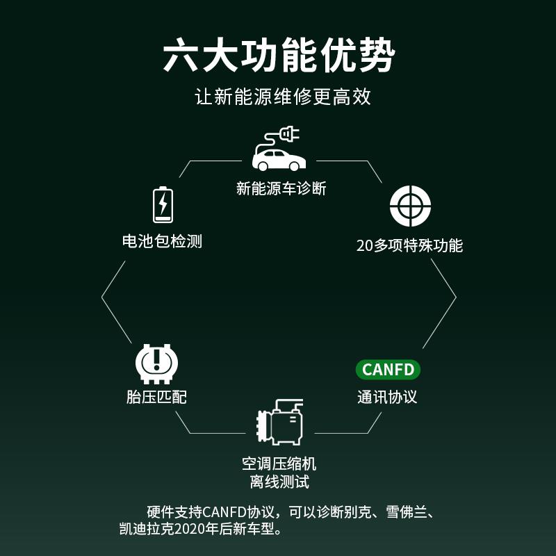 金奔腾黑金刚C80EV汽车诊断仪 新能源电池包检测设备 比亚迪电动