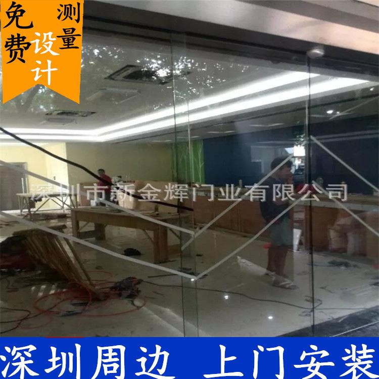 深圳南山专卖店玻璃感应门汽车站电动玻璃移门展厅玻璃感应平移门