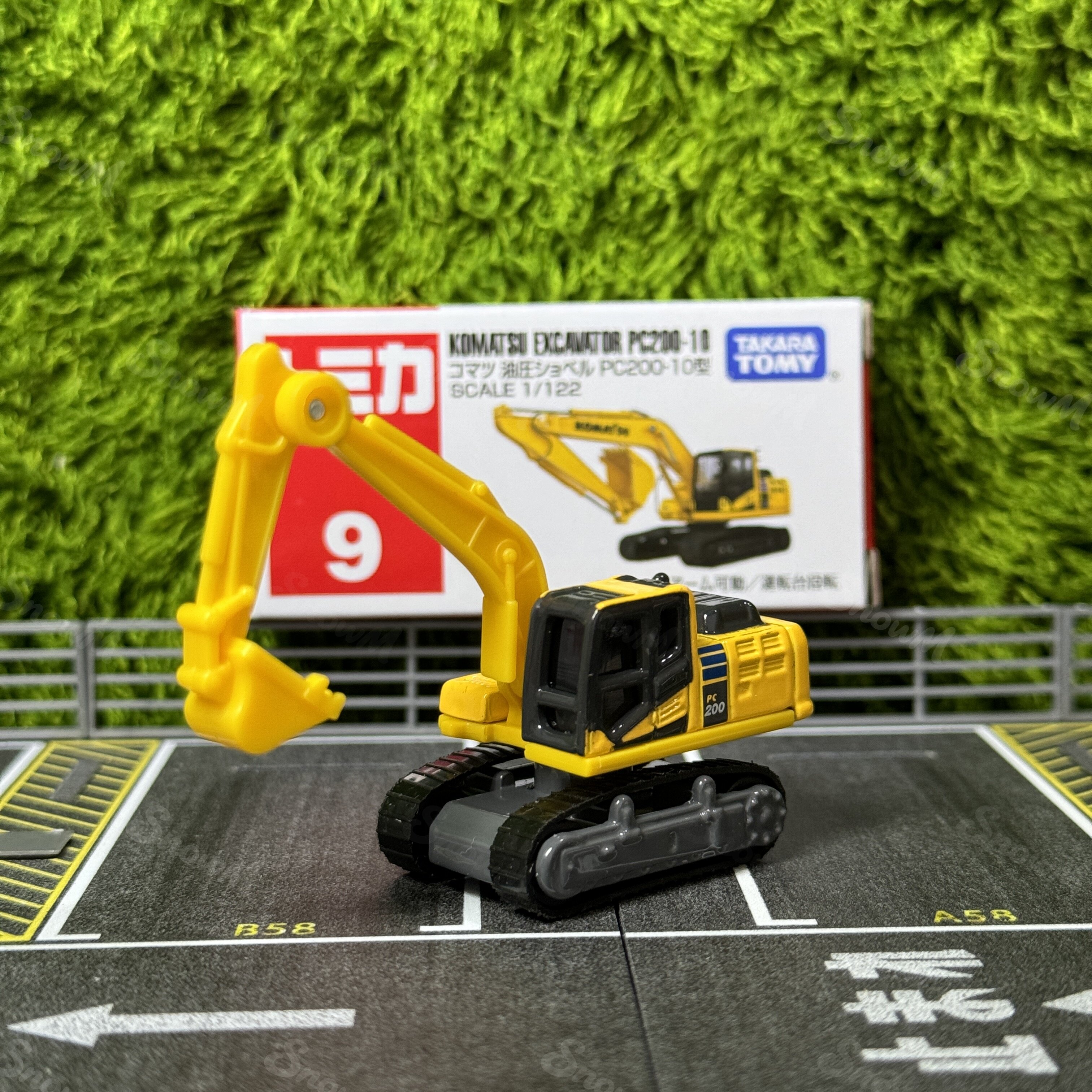 多美卡Tomica Tomy合金玩具车 红白盒9号小松挖掘机 全新男孩礼物