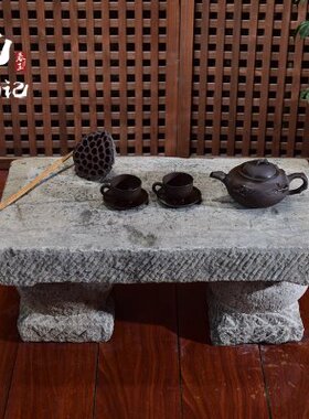台面做厚石青石底座石洗衣块花架搓衣板板锤石布可大棒槌石古代石